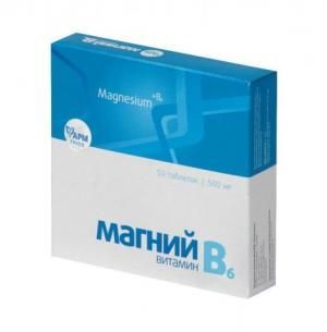 Магний B6-форте, 50 таблеток по 500 мг в Уфе — купить недорого по ...